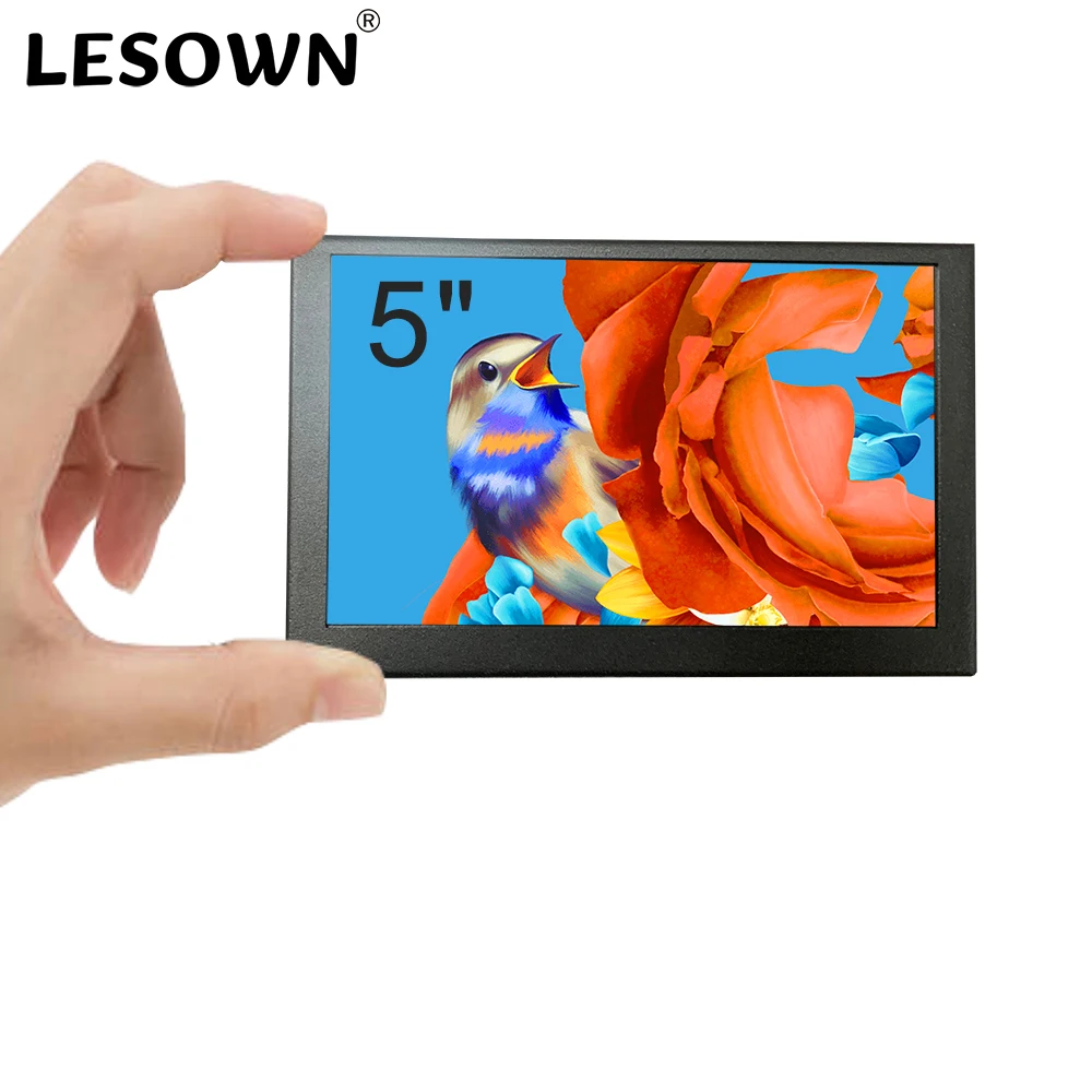 Retro Gaming Monitor - LESOWN 5인치 미니 모니터 IPS 800x480