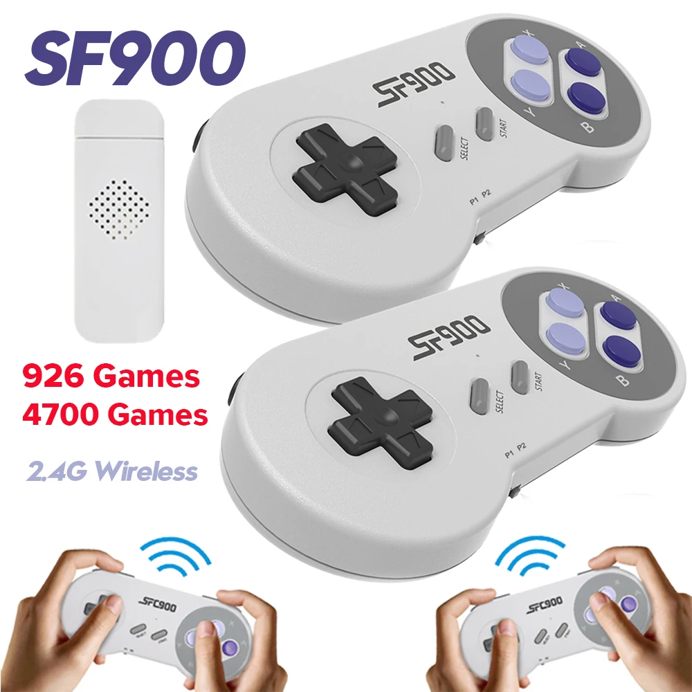 Retro Gaming Joystick - SF900 레트로 비디오 게임 콘솔 HD