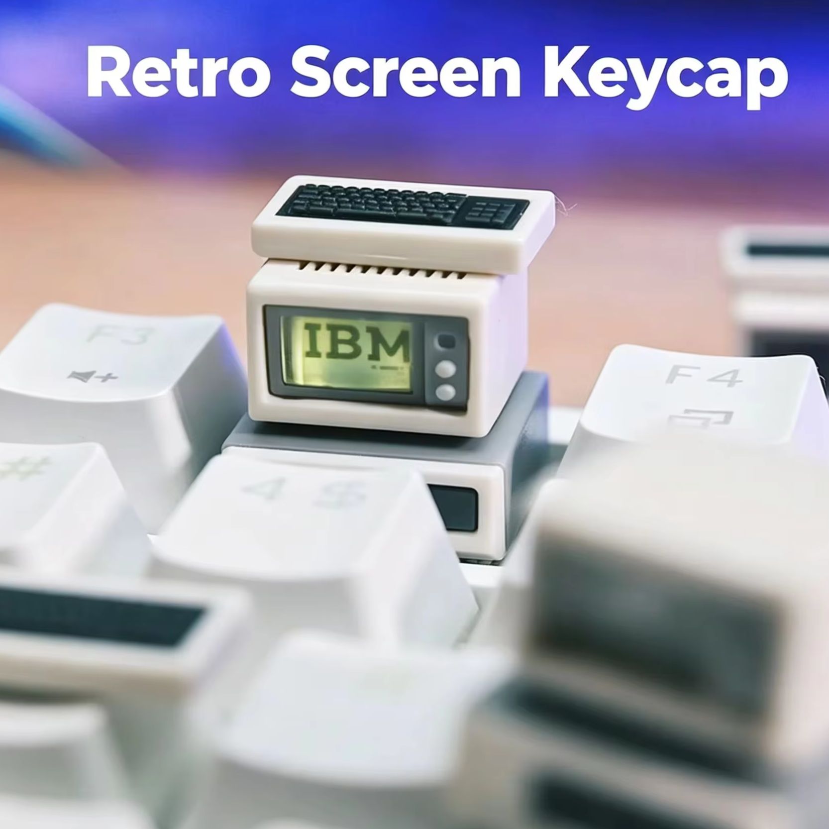 Retro Gaming Accessories - 백라이트 레트로 컴퓨터 키캡 맞춤형 컴퓨터