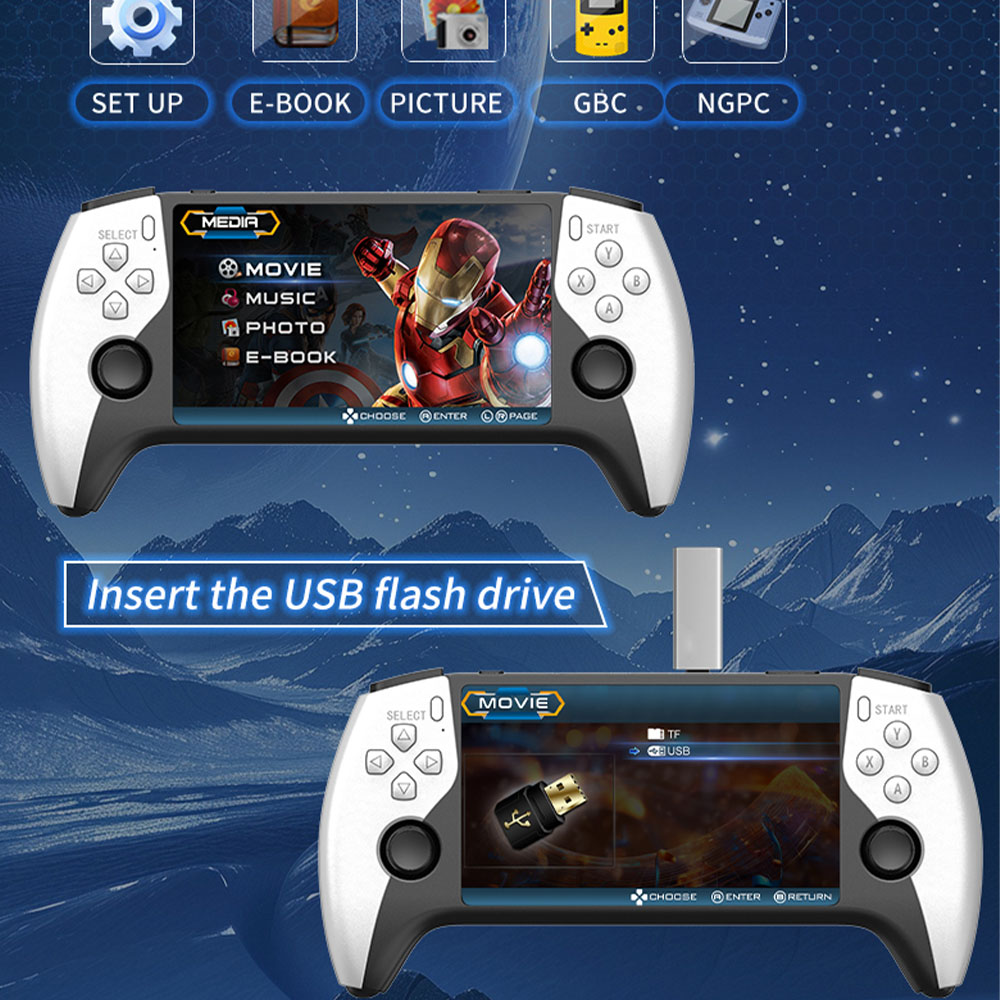 2026 새로운 SF3500 5인치 휴대용 게임 콘솔  - Retro Gaming Device Handheld 리뷰 및 가격