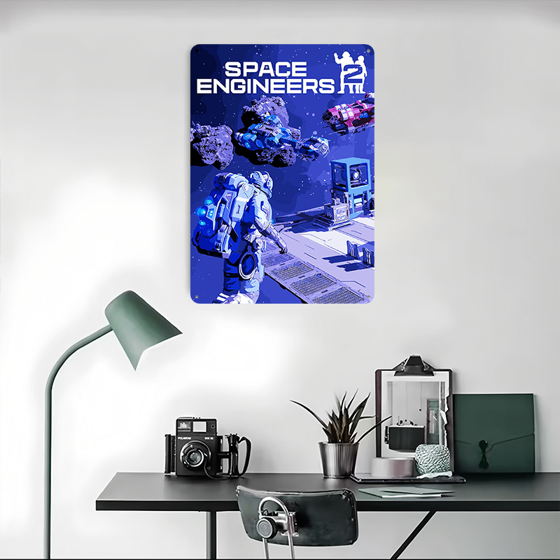 스페이스 엔지니어스 2 게임 커버 아트 금속 포스터 맞 - Retro Gaming Space 리뷰 및 가격