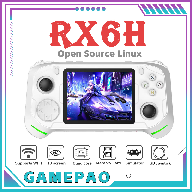 오픈 소스 RX6H 레트로 휴대용 비디오 게임 콘솔 리 - Retro Gaming Device Handheld 리뷰 및 가격