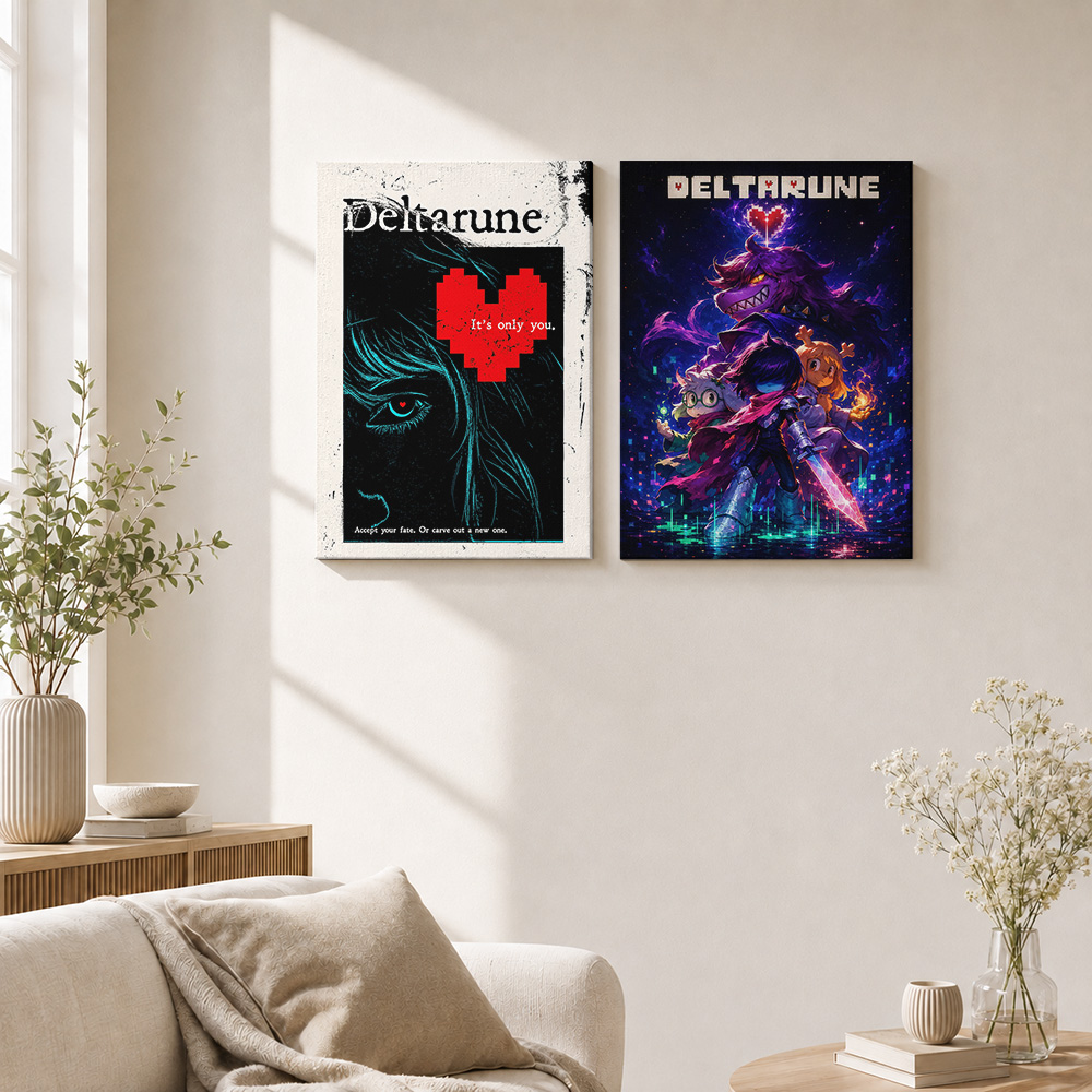 Deltarune 액자 캔버스 포스터 게임 룸 플레이어 - Retro Poster Gaming 리뷰 및 가격
