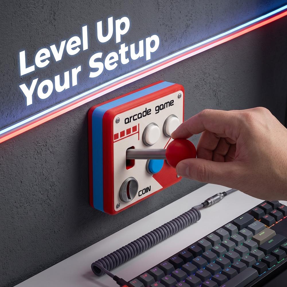 3D 프린팅 레트로 아케이드 스위치 패널 86 타입 벽 - Retro Gaming Desk 리뷰 및 가격