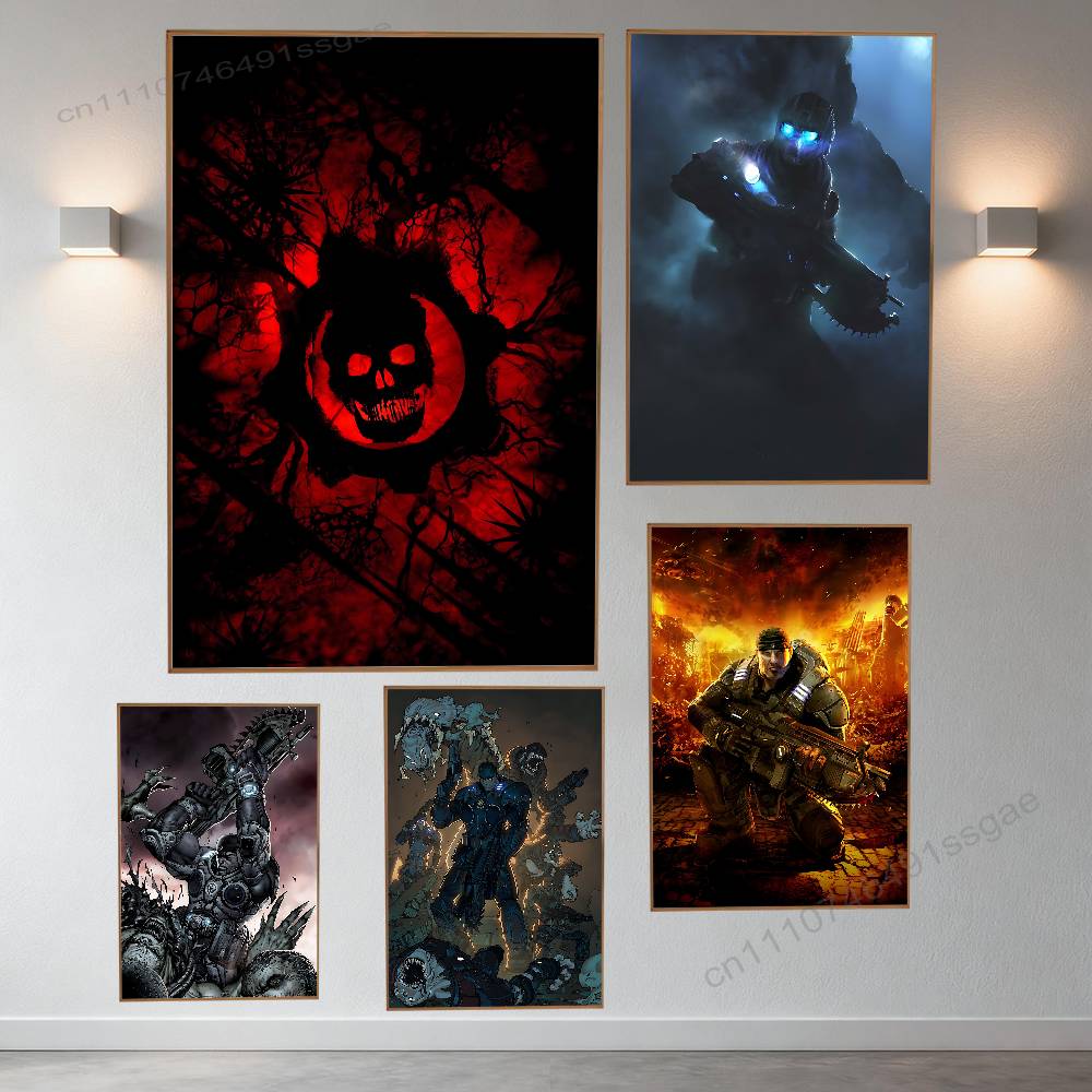 게임 G-Gears of W-War 포스터 레트로 종이 - Retro Poster Gaming 리뷰 및 가격