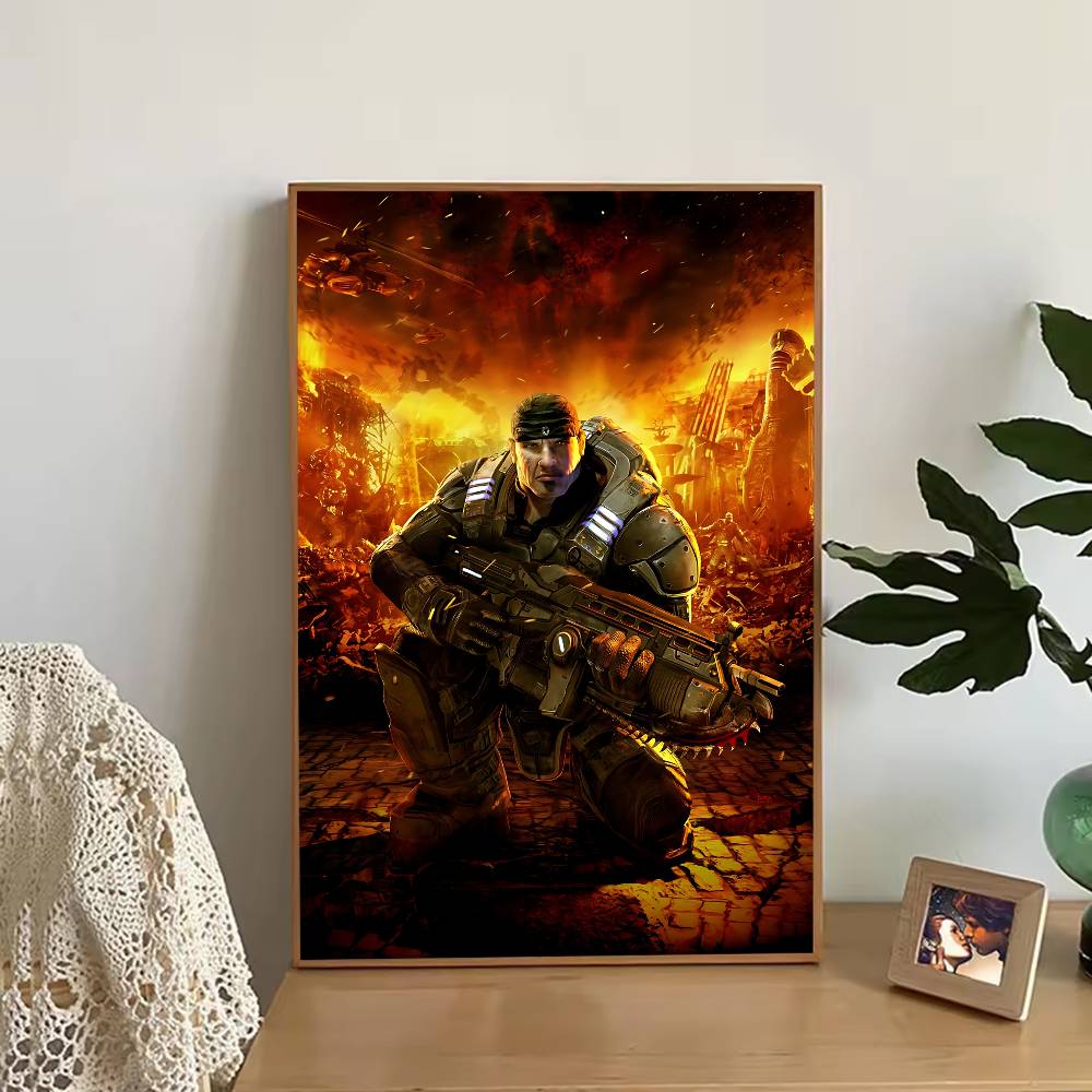 게임 G-Gears of W-War 포스터 레트로 종이 - Retro Poster Gaming 리뷰 및 가격