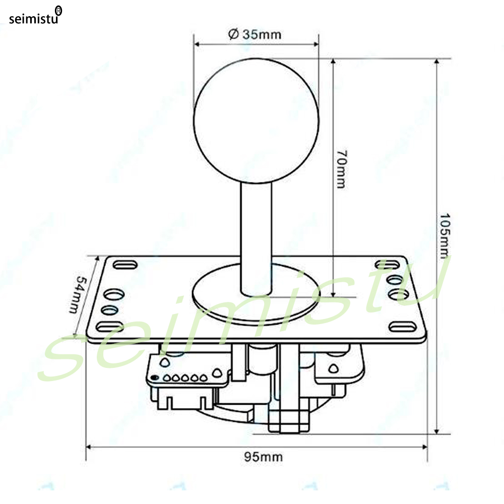 조이스틱 복사 Sanwa 아케이드 조이스틱 파라 PC  - Retro Gaming Joystick 리뷰 및 가격