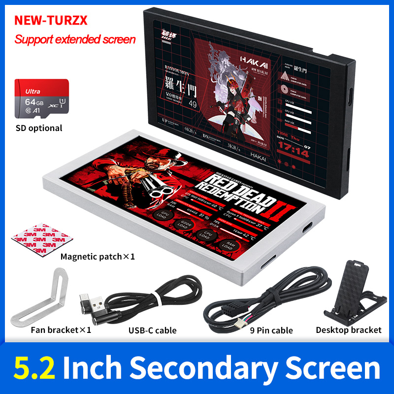 새로운 5.2인치 IPS 타입 C 보조 화면 1280x - Retro Gaming Monitor 리뷰 및 가격